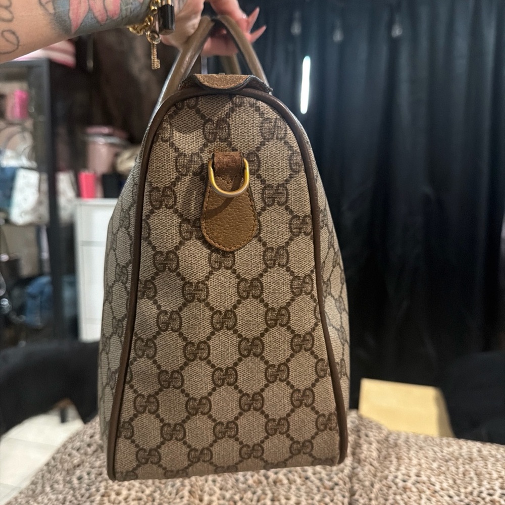 Gucci Beige and Brown Monogram Tote
